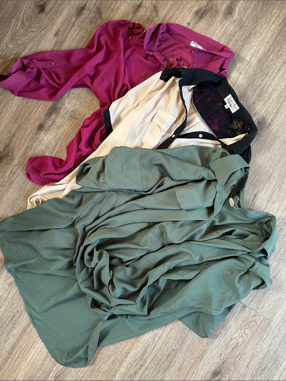Women’s Olive Green Blouse - Lightweight Relaxed Fit